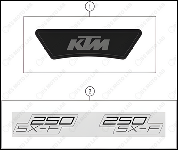DECAL, 2024 KTM 250-SX-F