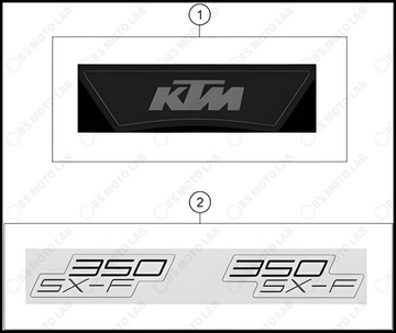DECAL, 2023 KTM 350-SX-F