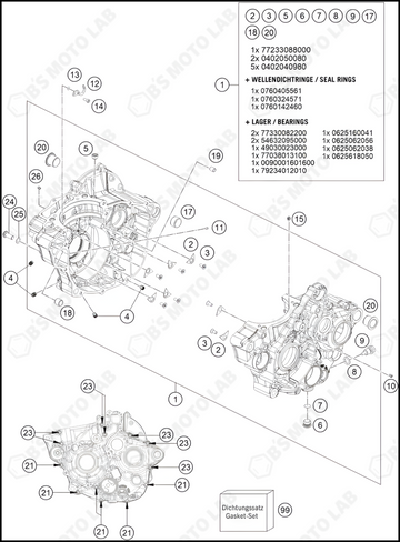 ENGINE CASE, 2024 KTM 250-SX-F