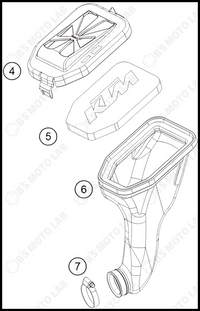 AIR FILTER, 2023 KTM 50-SX-FACTORY-EDITION