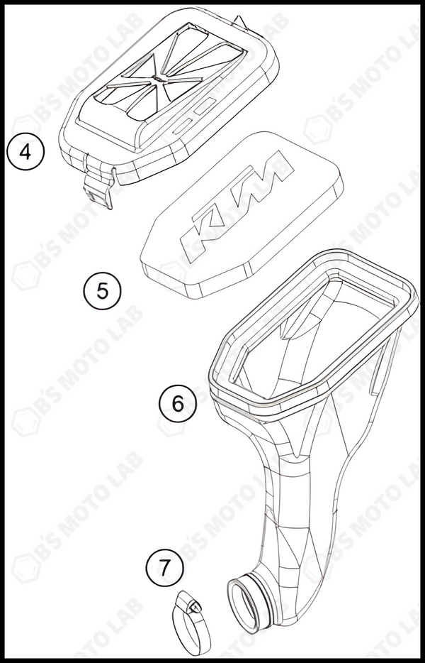 AIR FILTER, 2022 KTM 50-SX-MINI