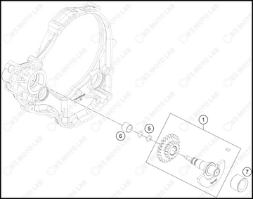 BALANCER SHAFT, 2024 KTM 350-SX-F