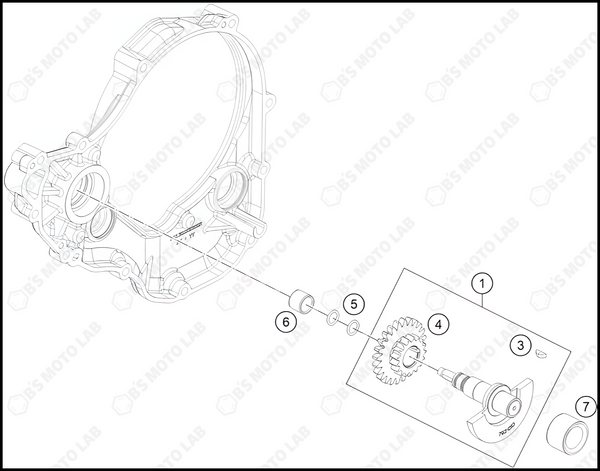 BALANCER SHAFT, 2023 KTM 350-SX-F