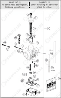 CARBURETOR, 2022 KTM 50-SX-Factory