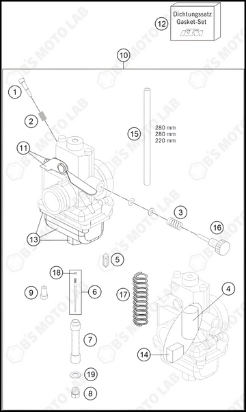 CARBURETOR, 2023 KTM 65-SX