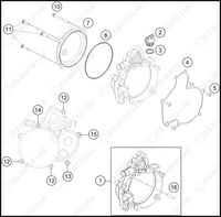 CLUTCH COVER, 2022 KTM 50-SX-Factory