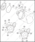 CLUTCH COVER, 2023 KTM 65-SX