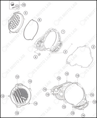 CLUTCH COVER, 2023 KTM 300-SX