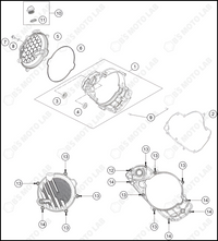 CLUTCH COVER, 2023 KTM 125-SX