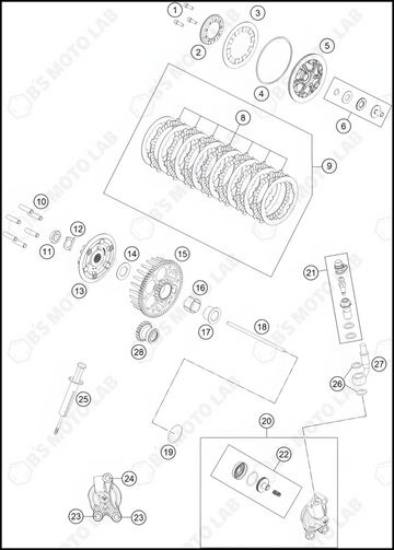 CLUTCH, 2022 KTM 85-SX-19-16