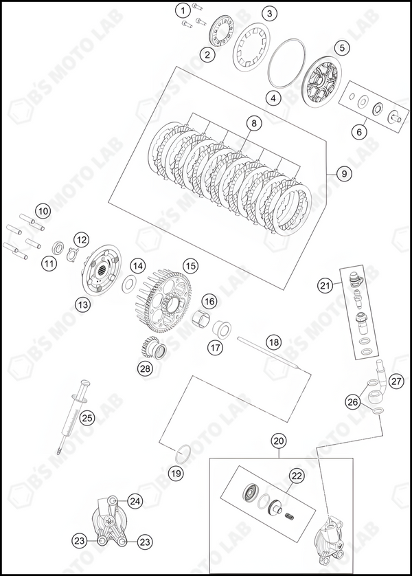 CLUTCH, 2022 KTM 85-SX-19-16