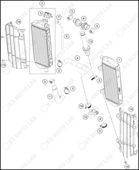 COOLING SYSTEM, 2024 KTM 125-SX