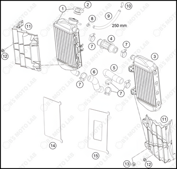 COOLING SYSTEM, 2024 KTM 85-SX-19-16