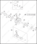 CRANKSHAFT, PISTON, 2024 KTM 85-SX-17-14