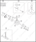 CRANKSHAFT, PISTON, 2024 KTM 125-SX