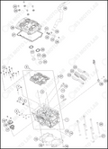 CYLINDER HEAD, 2023 KTM duke-390