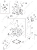 CYLINDER HEAD, 2022 KTM 450-SX-F