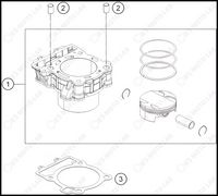 CYLINDER, 2023 KTM RC-390