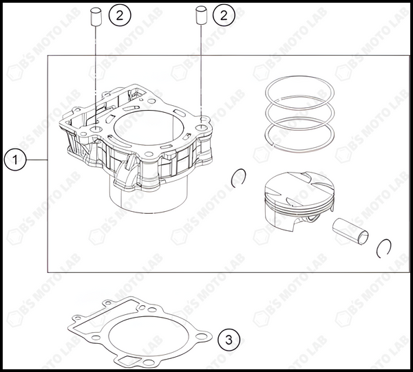 CYLINDER, 2023 KTM RC-390