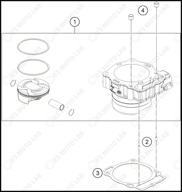 CYLINDER, 2022 KTM 450-SX-F