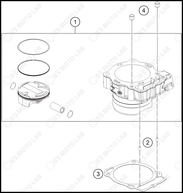 CYLINDER, 2023 KTM 450-SX-F