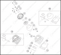 CYLINDER, CYLINDER HEAD, 2024 KTM 50-SX