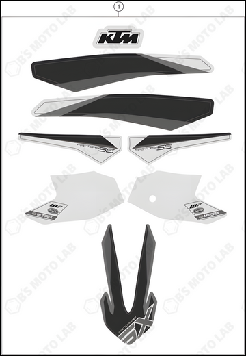 DECAL, 2022 KTM 50-SX-Factory