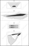 DECAL, 2022 KTM 450-SX-F