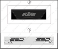 DECAL, 2023 KTM 250-SX