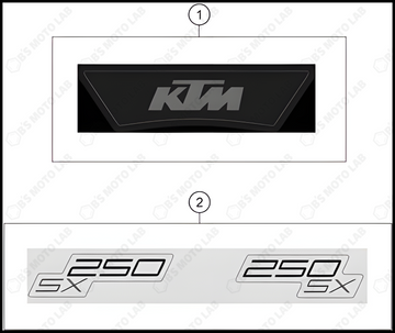 DECAL, 2023 KTM 250-SX