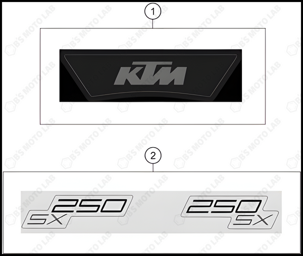 DECAL, 2023 KTM 250-SX
