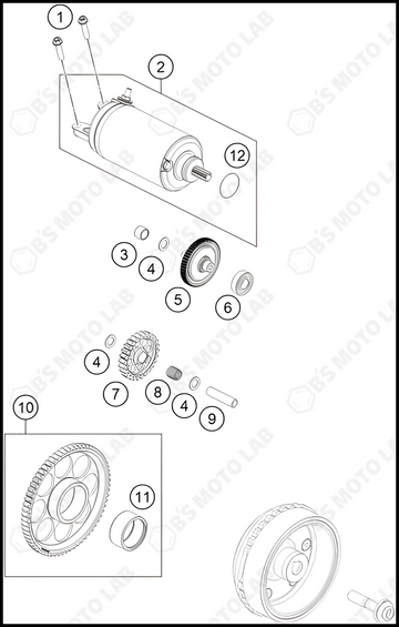 ELECTRIC STARTER, 2023 KTM duke-390