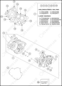 ENGINE CASE, 2024 KTM 125-SX