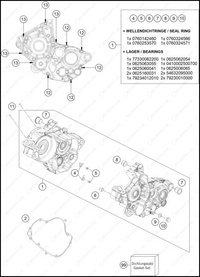 ENGINE CASE, 2025 KTM 125-SX