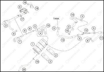 EVAPORATIVE CANISTER, 2022 KTM Duke-200