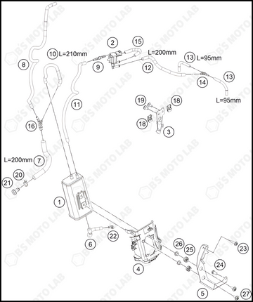 EVAPORATIVE CANISTER, 2023 KTM duke-390