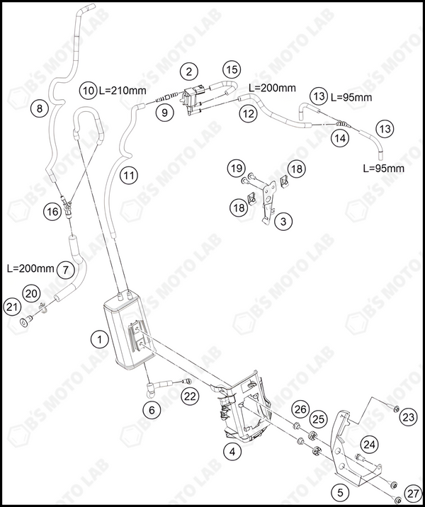 EVAPORATIVE CANISTER, 2023 KTM duke-390