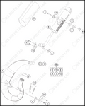 EXHAUST SYSTEM, 2022 KTM 50-SX-Factory