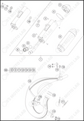 EXHAUST SYSTEM, 2024 KTM 85-SX-17-14