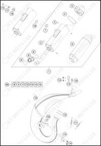 EXHAUST SYSTEM, 2023 KTM 85-SX-19-16