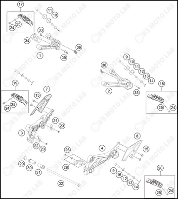 FOOTPEGS, 2023 KTM RC-390