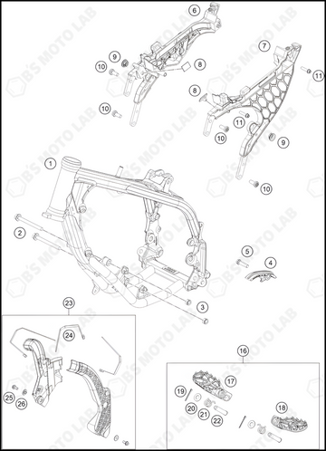 FRAME, 2024 KTM 50-SX