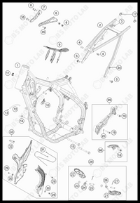 FRAME, 2022 KTM 250-SX