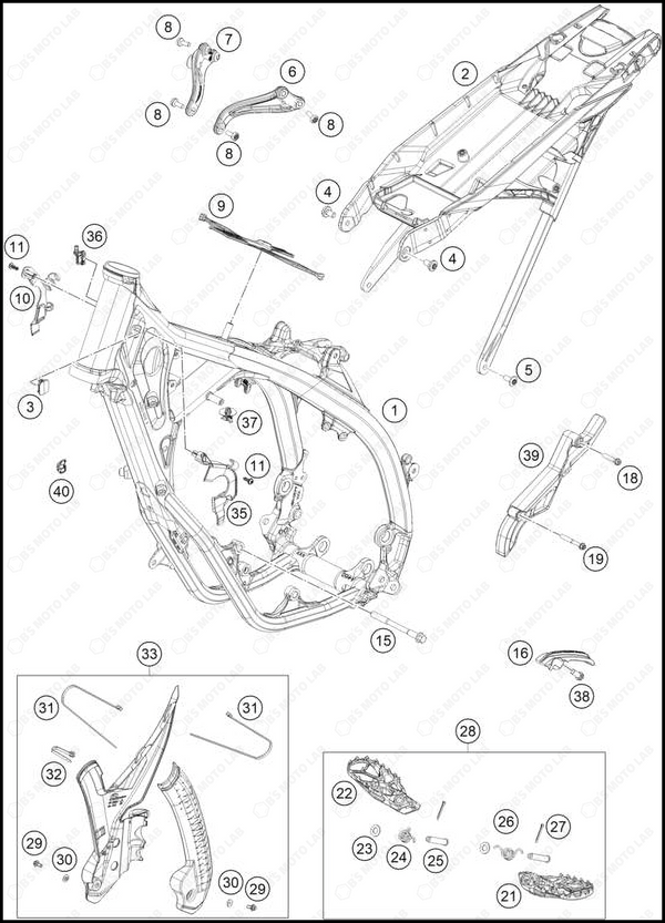 FRAME, 2025 KTM 125-SX