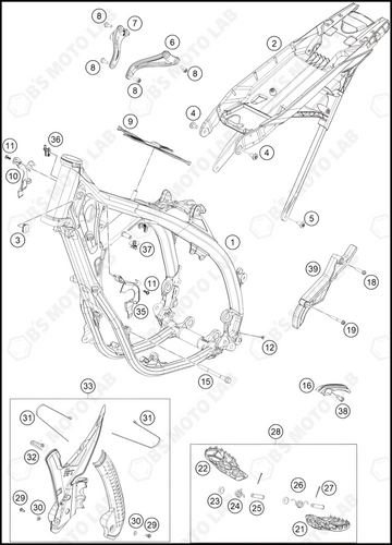 FRAME, 2024 KTM 300-SX