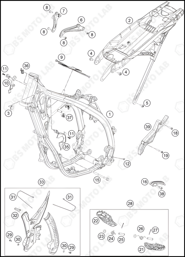 FRAME, 2024 KTM 300-SX
