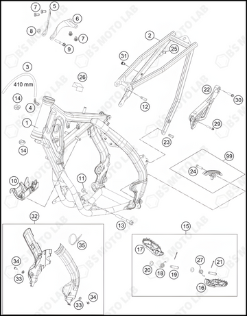 FRAME, 2024 KTM 85-SX-19-16