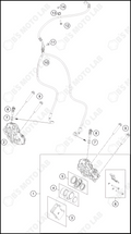 FRONT BRAKE CALIPER, 2023 KTM duke-390