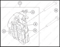 FRONT BRAKE CALIPER, 2023 KTM RC-390