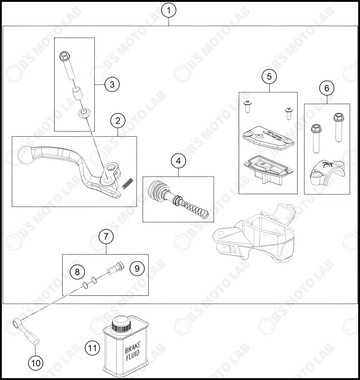 FRONT BRAKE CONTROL, 2024 KTM 50-SX